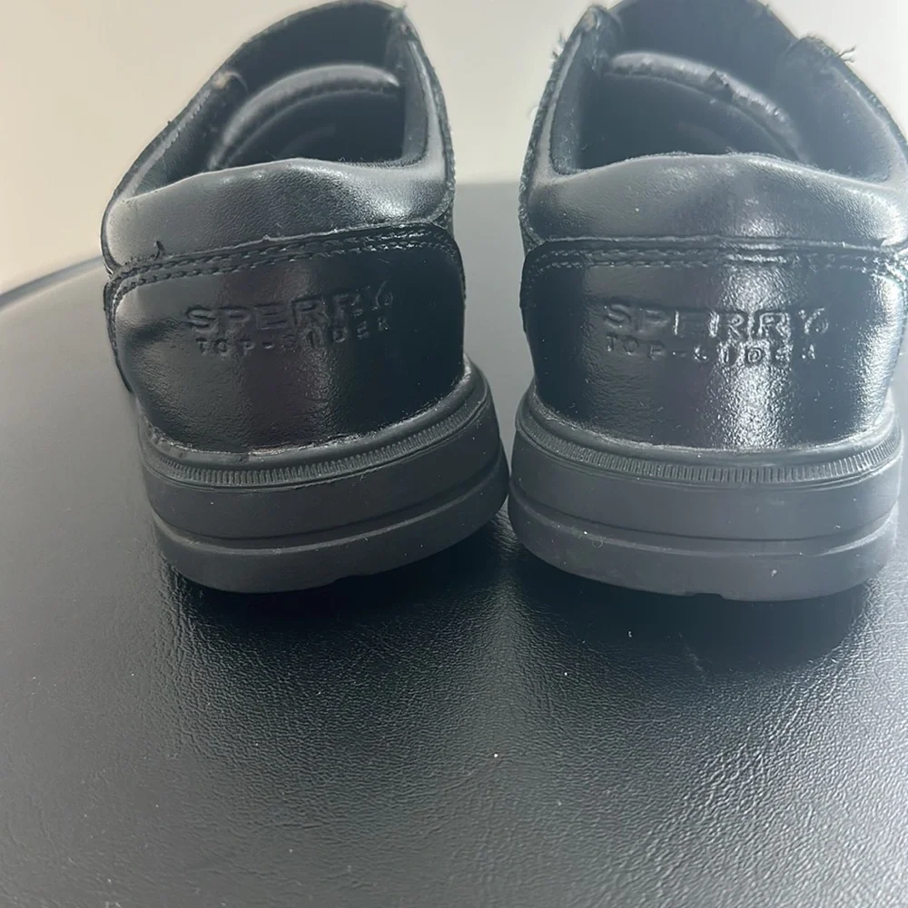 Sperry Top-Sider black boys dress‎ shoes size 9